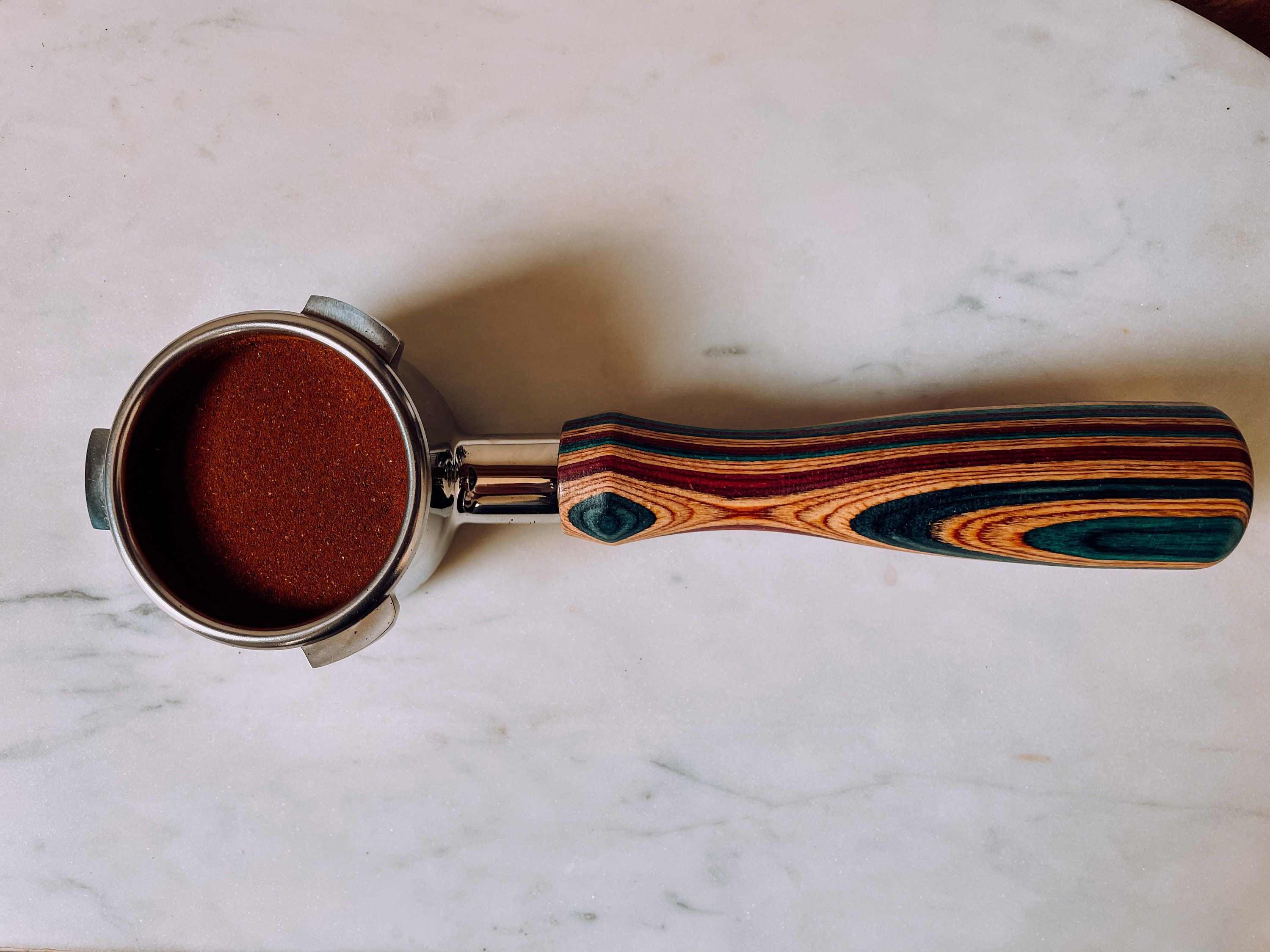  Skateboard Wood Breville/Sage Delonghi 54mm eco-friendly Bottomless Portafilter  — thumbnail 5