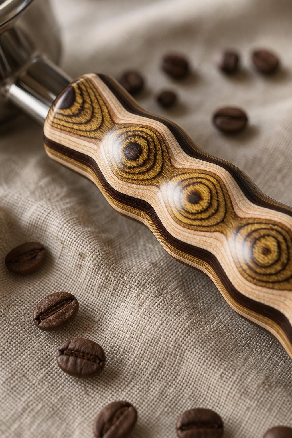 Layered Birch Bottomless Portafilter — thumbnail 2